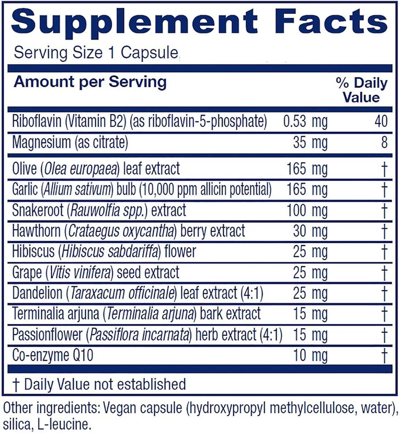 Vitanica Rauwolfia Extra - Cardiovascular Support, 90 Veggie Capsules - görsel 2