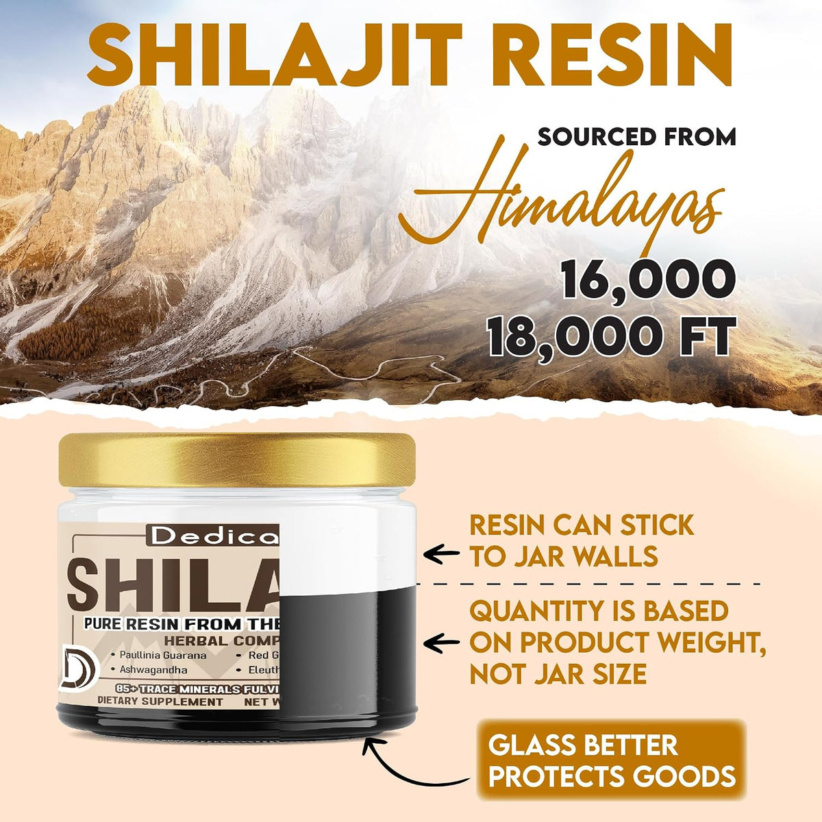 DEDICAD 30g Himalayan Shilajit Resin with Herbal Complex - görsel 6
