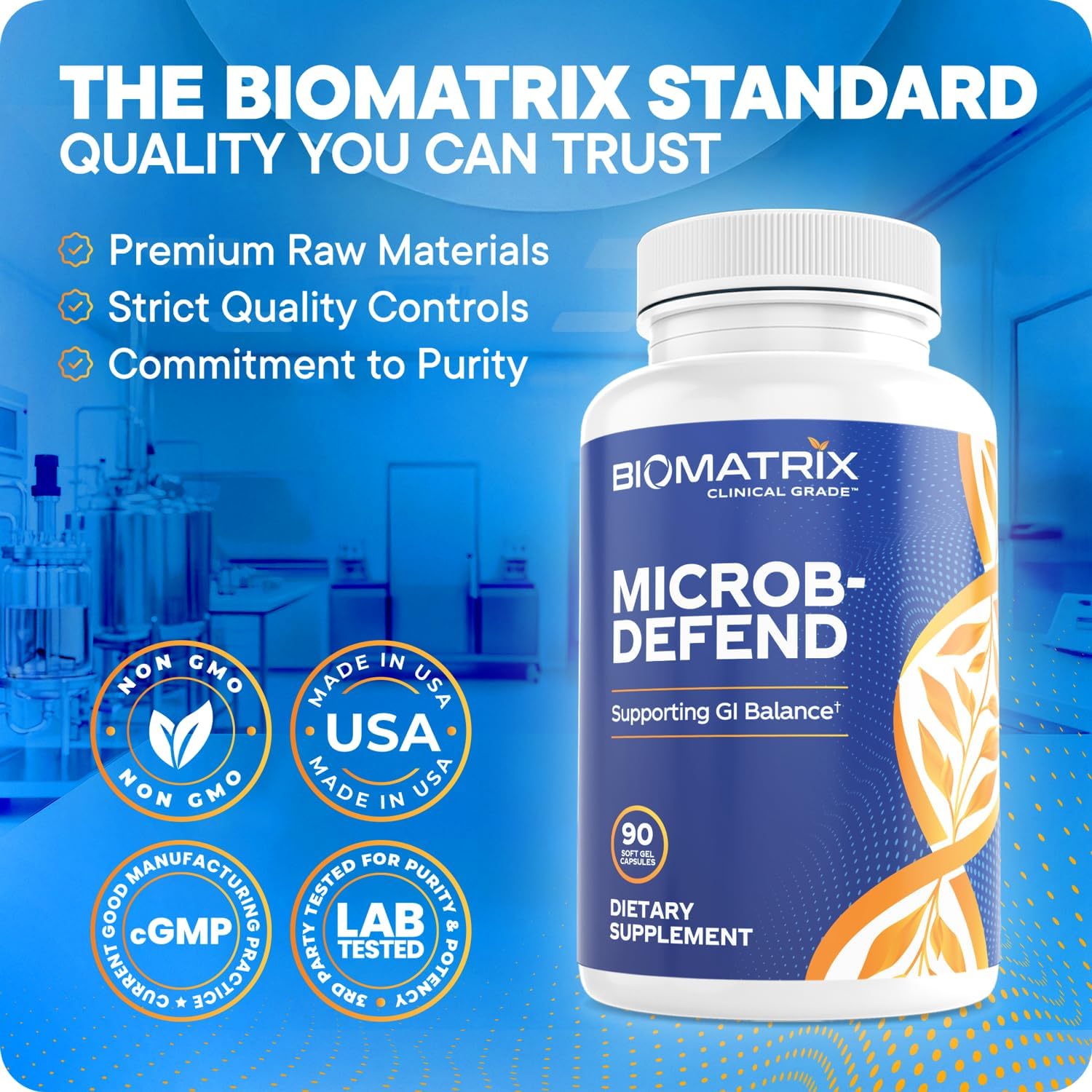 Biofilm Disruptor | Microb-Defend by BioMatrix – Digestive Health & Gut Microbiome Support with Oregano, Thyme & Clove (90 Softgels) - görsel 8