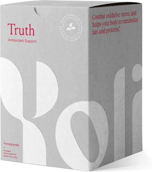Yoli Truth Antioxidant and Immune Support Supplement with Vitamin C, Botanicals, Superfruits, and Minerals – Pomegranate, 30 Sachets