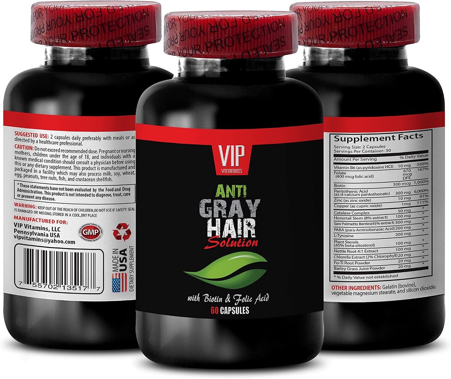 Rejuvenation Beauty Grey Hair Solution with Biotin & Folic Acid - görsel 1