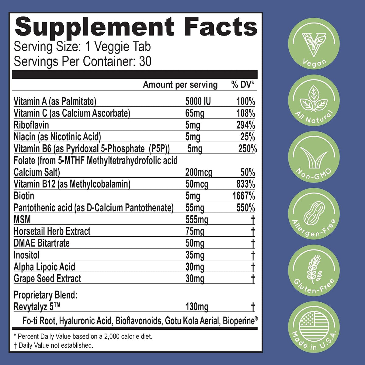 Essential Source Biotin 5000 mcg – Hair, Skin and Nails Vitamins for Women and Men – 30 Tablets - görsel 5