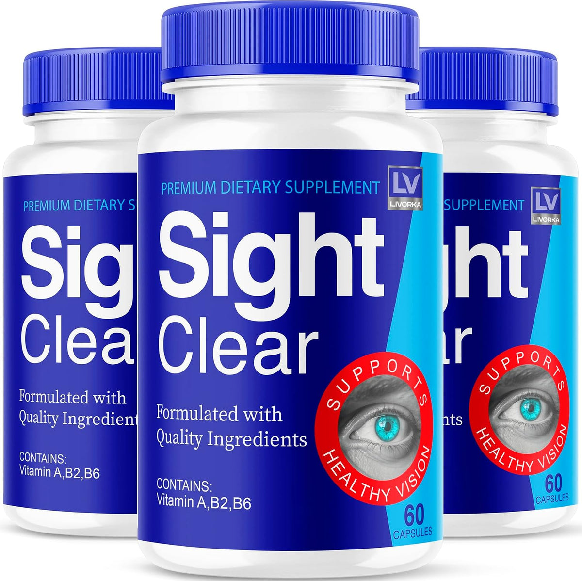 Sight Clear 20/20 Vision Support Supplement for Eyes – 5 Month Supply – Pack of 5 - görsel 9