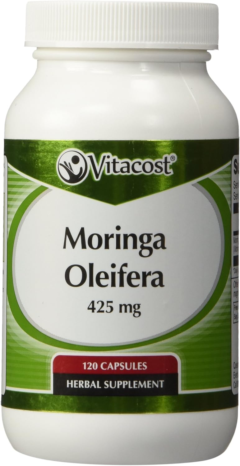 Vitacost Moringa Oleifera 425 mg, 120 Capsules - görsel 1