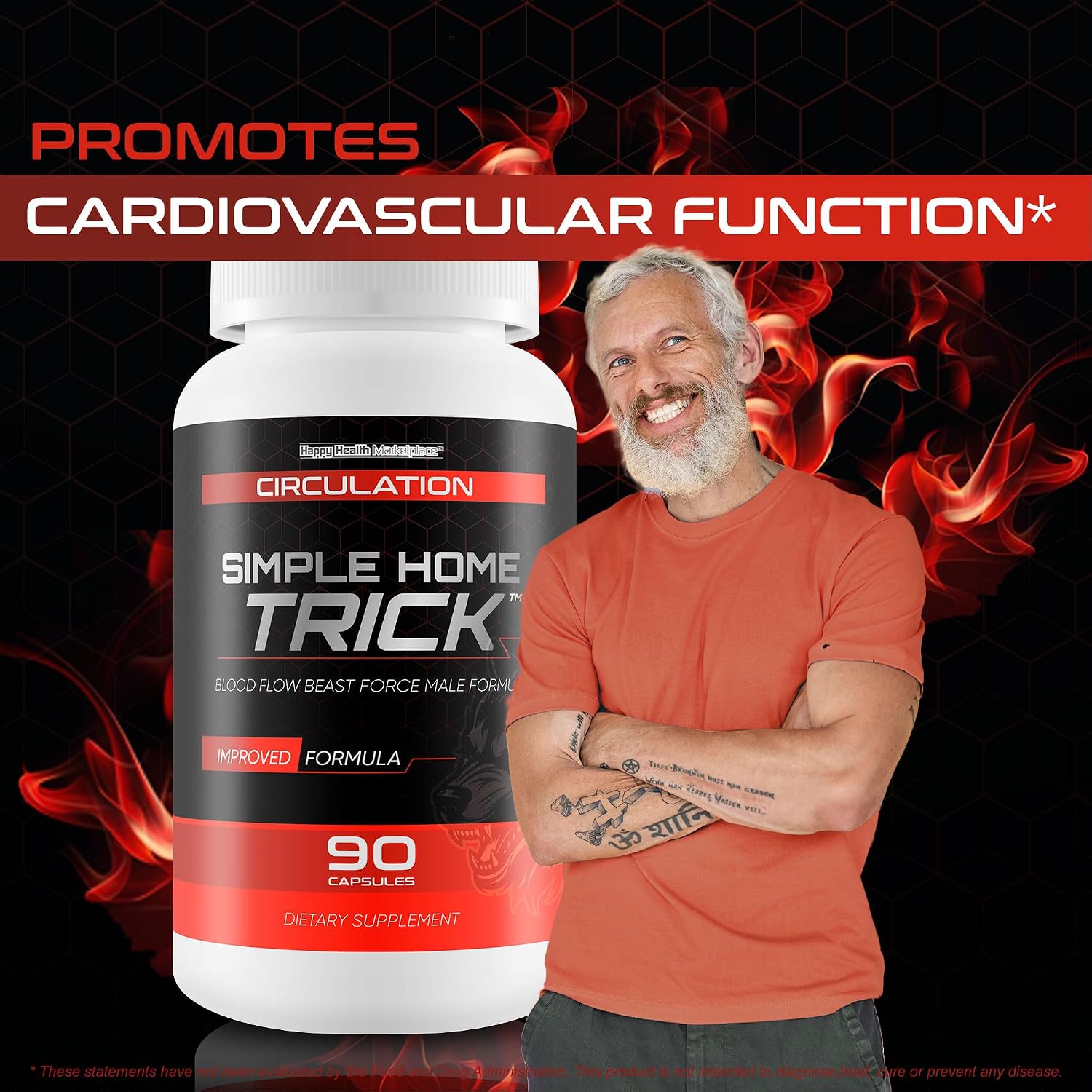 Simple Home Trick Men's Circulation Supplement – Improved Formula - görsel 6