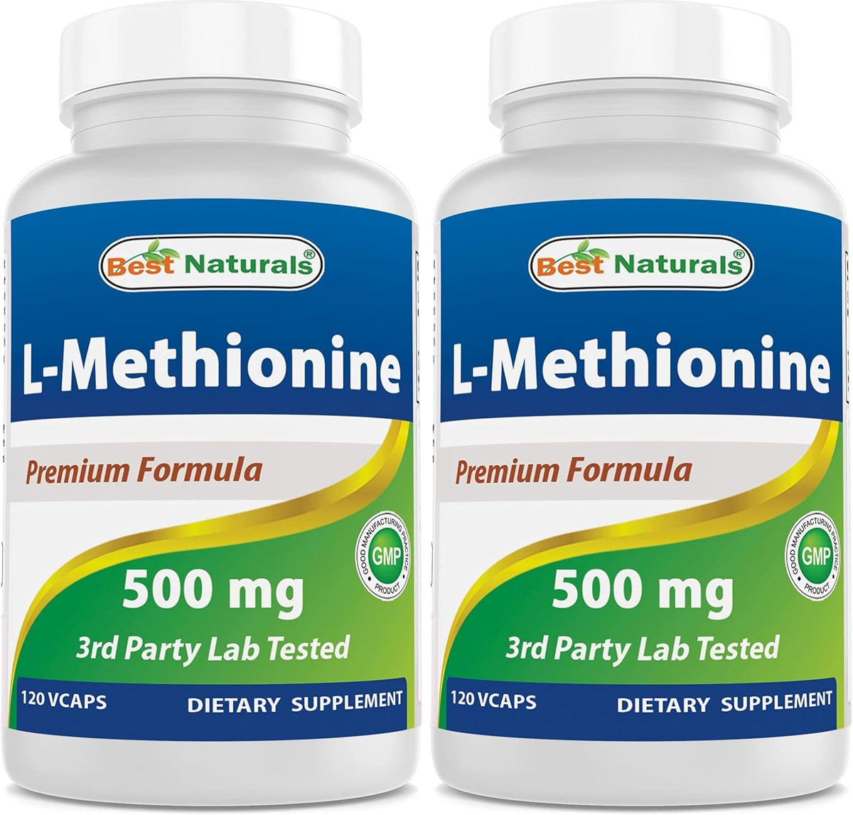 Best Naturals L-Methionine 500 mg 120 Vegan Capsules – Image 8