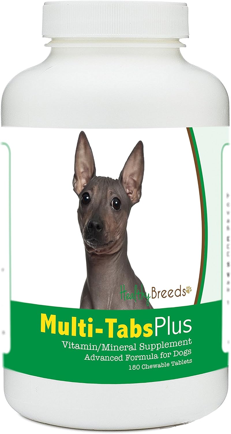 Healthy Breeds American Hairless Terrier Multi-Tabs Plus Chewable Tablets 180 Count - görsel 1