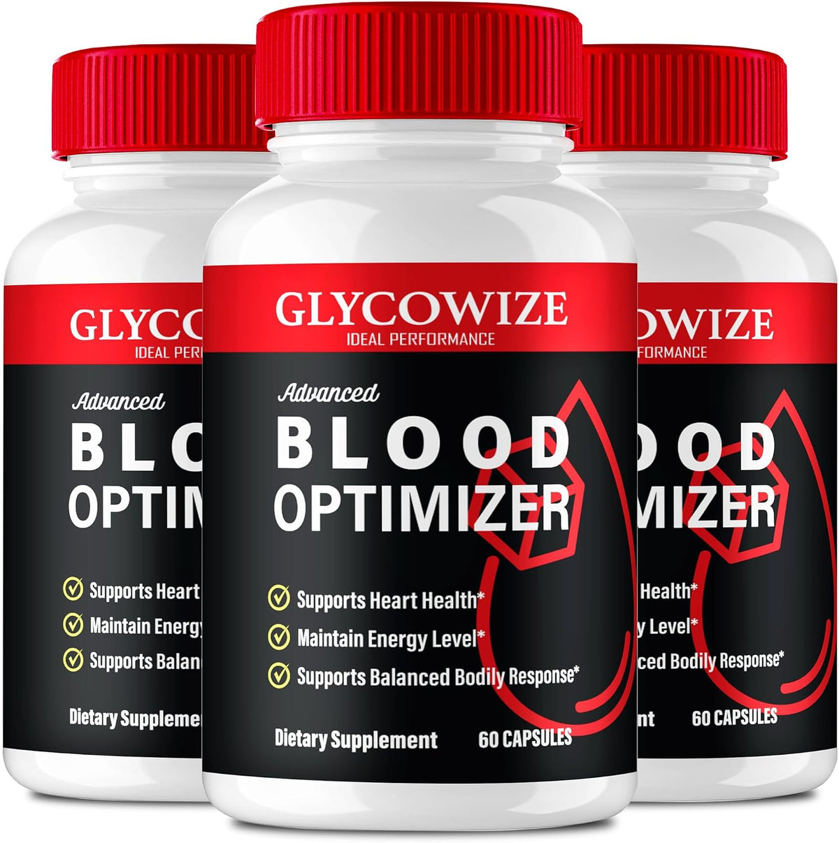Glycowize Blood Optimiser Capsules - Premium Formula for Healthy Circulation & Stable Levels (3 Pack) - görsel 1