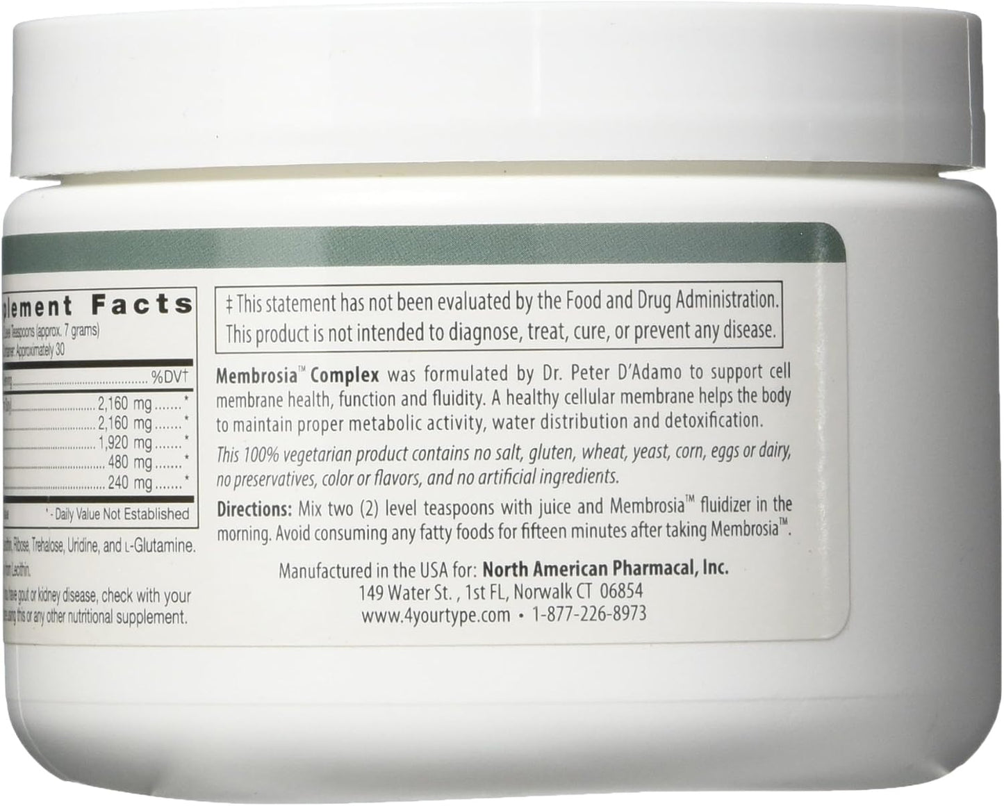 D'Adamo Personalized Nutrition Membrosia Complex, 2g - görsel 2