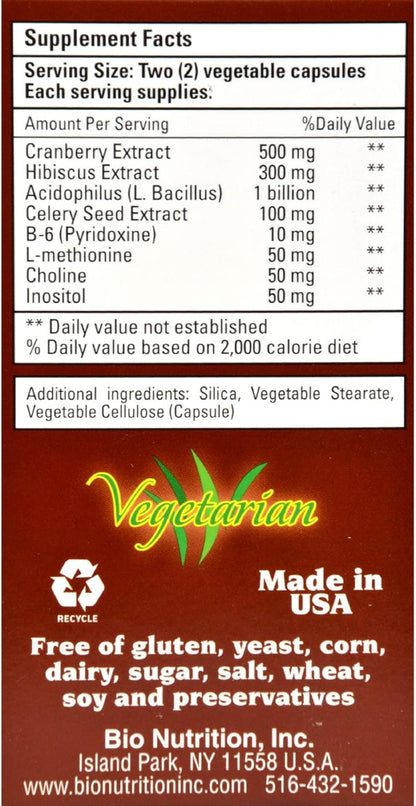 Bio Nutrition Kidney Bladder Wellness - 60 Vegetarian Capsules
