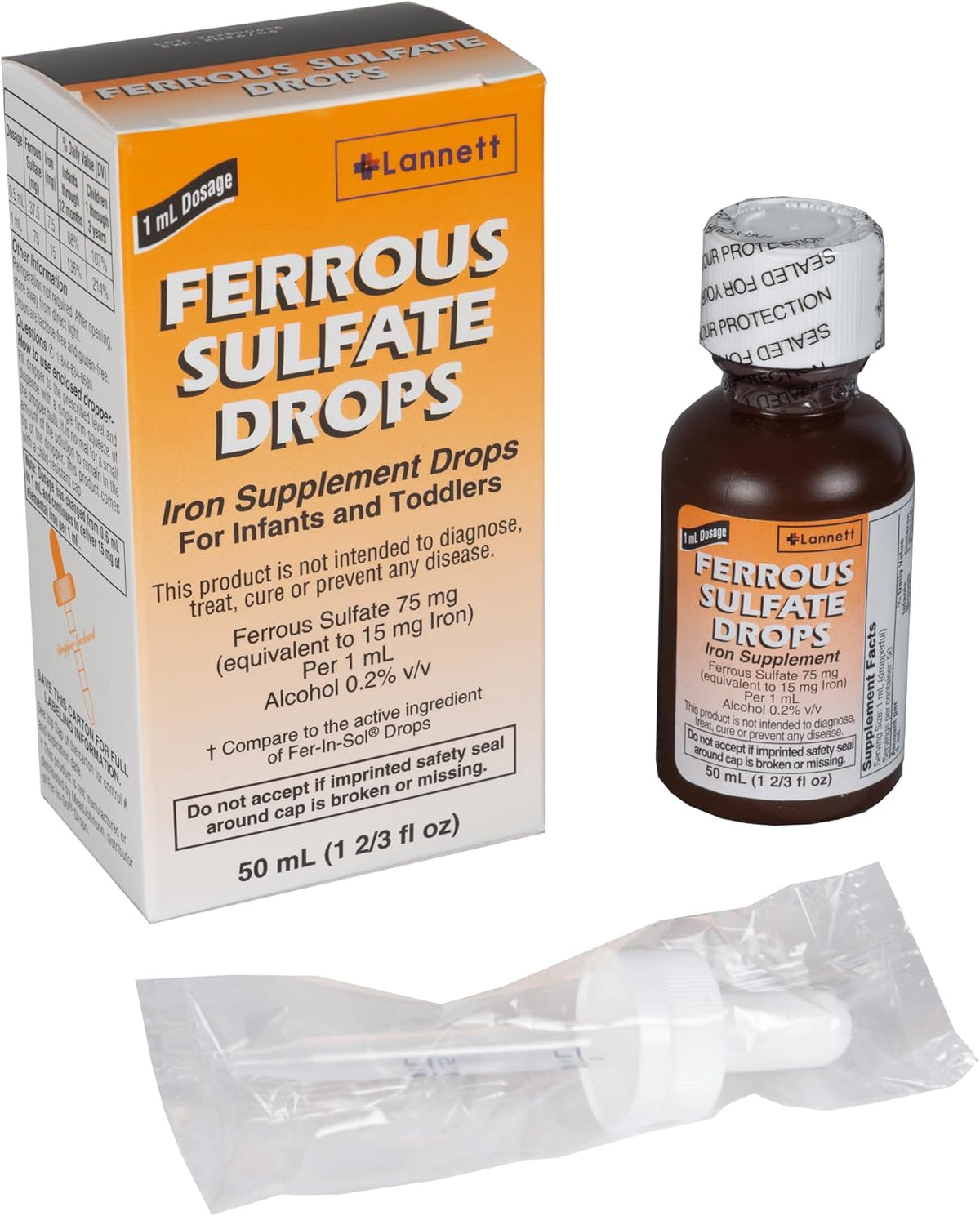 Ferrous Drops Iron Supplement Peppermint Flavour for Infants, Toddlers & Children - görsel 1