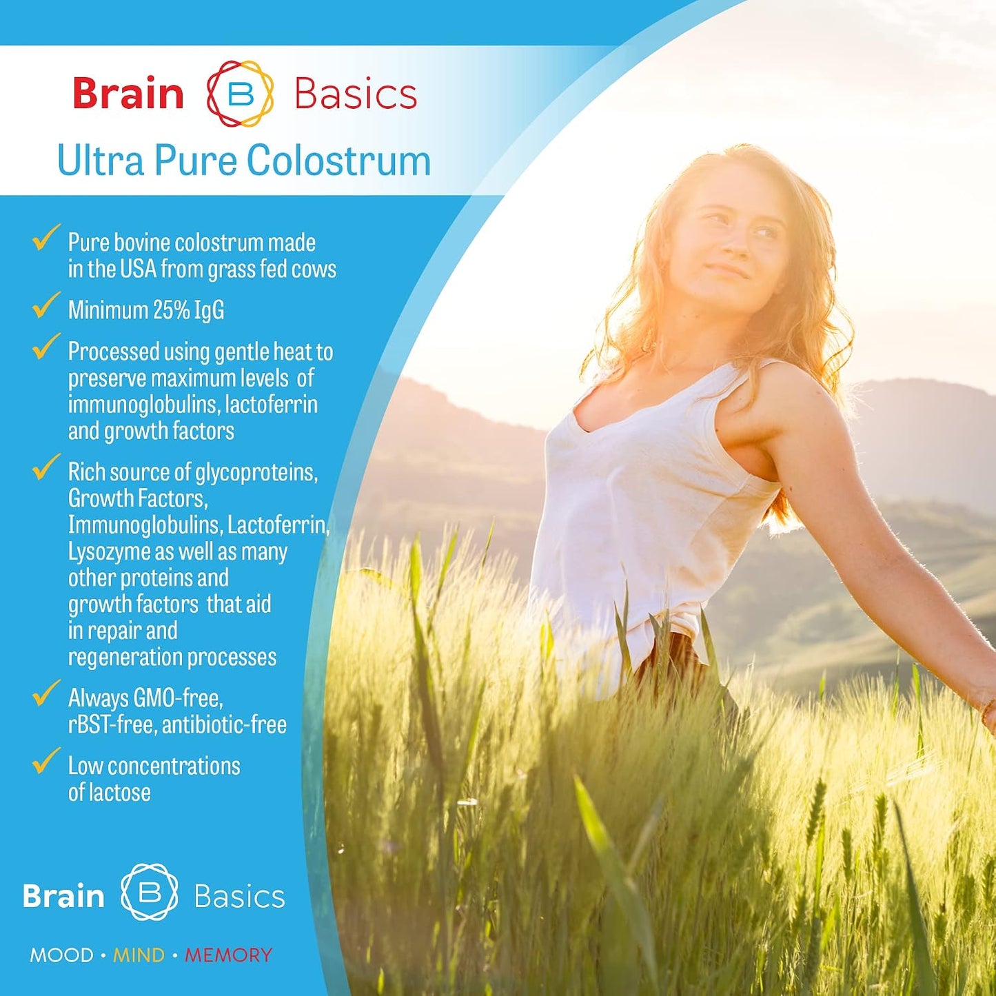 Brain Basics Ultra-Pure Colostrum Powder - görsel 2