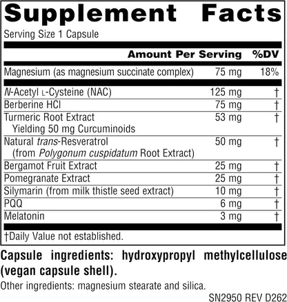 Source Naturals MitoNight® with Melatonin, Evening Care for Mitochondrial Support* - 90 Capsules
