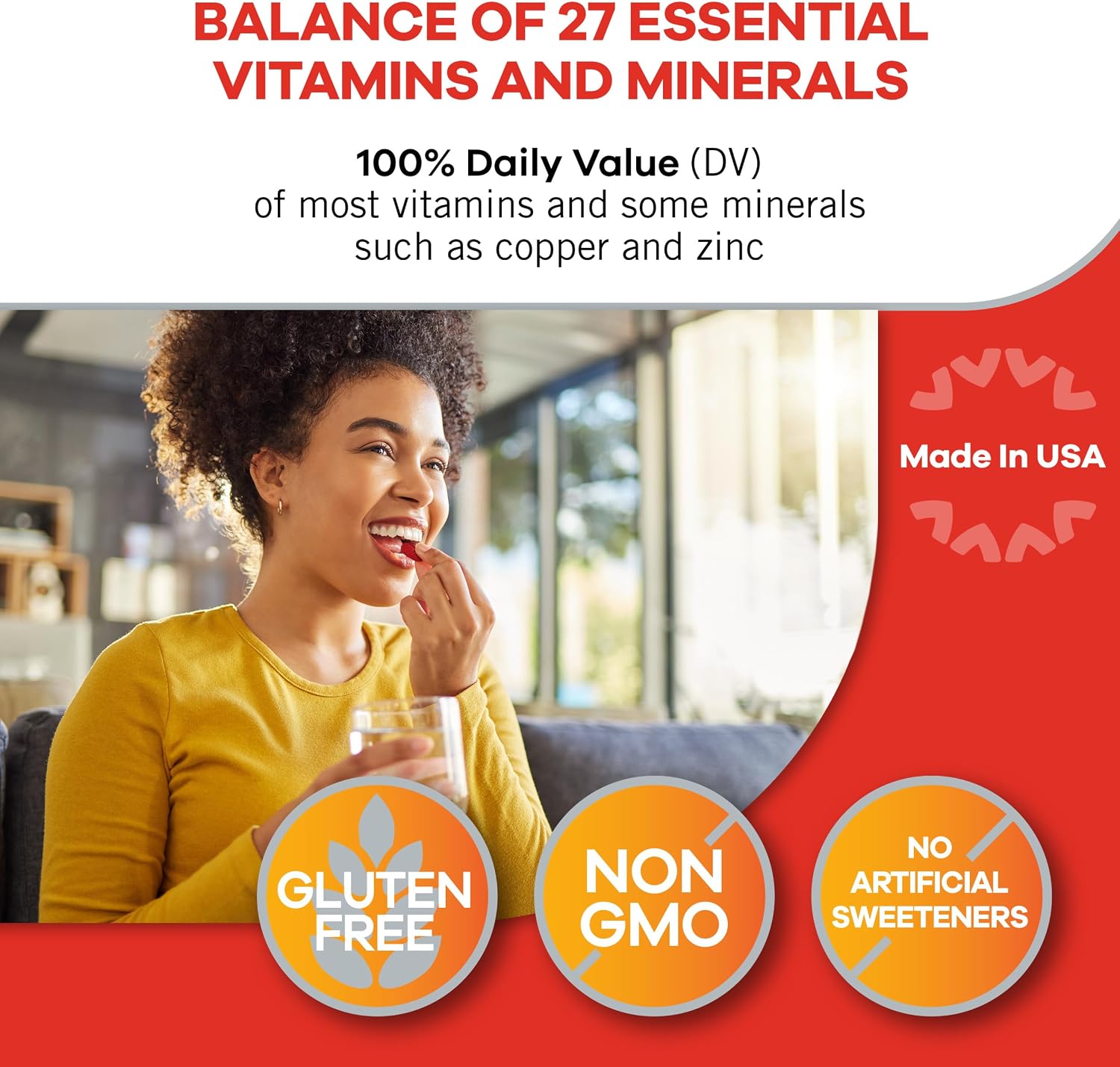 Geritol Multivitamin Supplement - 27 Essential Vitamins and Minerals, B-Vitamins, Iron, Gluten-Free, 40 Tablets - görsel 4