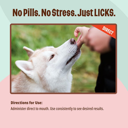 Licks Skin & Allergy - Skin, Coat & Seasonal Allergy Support for Dogs - Omega-3, Turmeric, Inositol & Vitamin C - Pill-Free Pet Gummies - Chicken Flavour - 90 Count