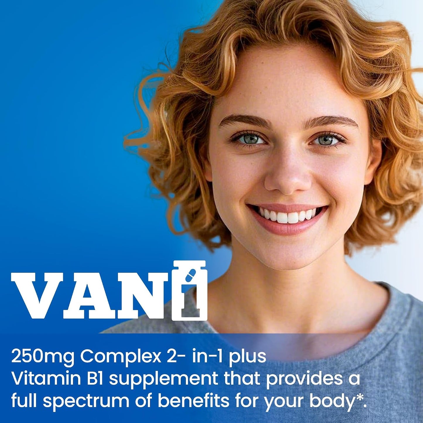 VANI 250mg Vitamin B1 with Benfotiamine – Enhanced Formula, Fat- & Water-Soluble Thiamine Supplement (120 Capsules, Gluten-free) - görsel 7