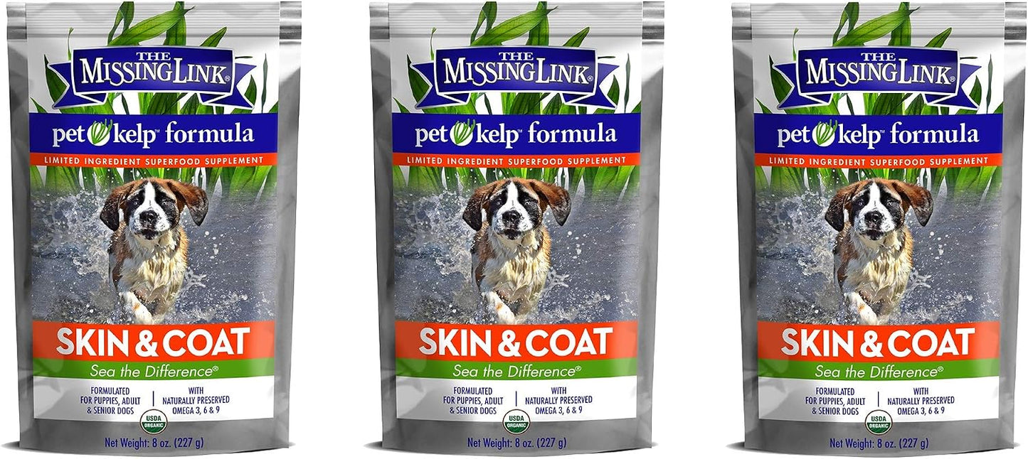 The Missing Link Pet Kelp Formula 3-Pack, 227 g Each, Superfood Supplement for Dogs - görsel 1