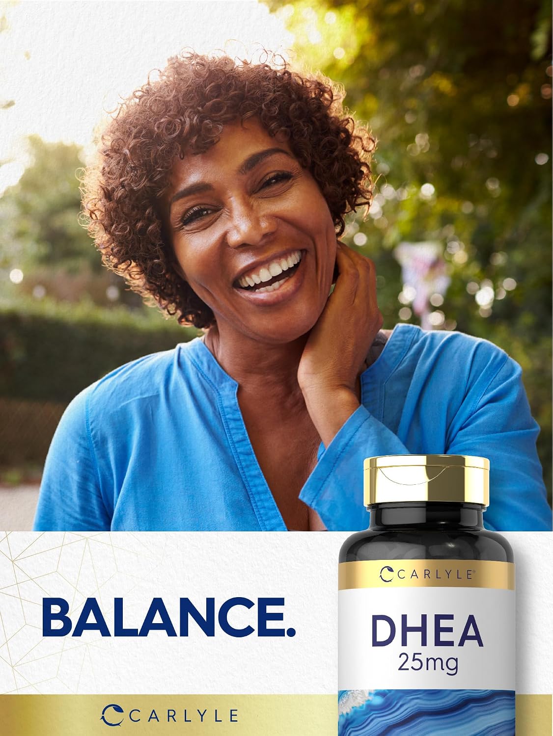 Carlyle DHEA 25 mg Supplement – 180 Vegetarian Tablets, Non-GM & Gluten-Free - görsel 7