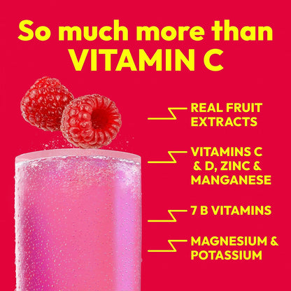 Emergen-C 1000mg Vitamin C Powder, Raspberry Flavour - 60 Packets