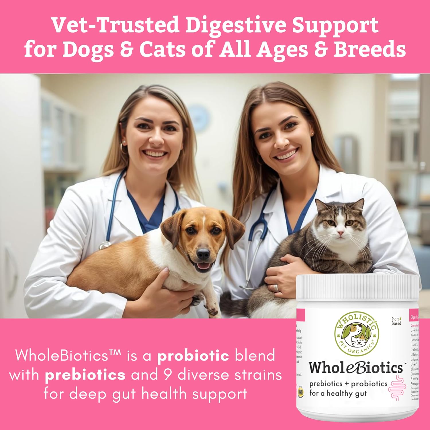 WholeBiotics Daily Dog Probiotics – Digestive Health & Immune Support (28g, 28 Scoops) - görsel 2