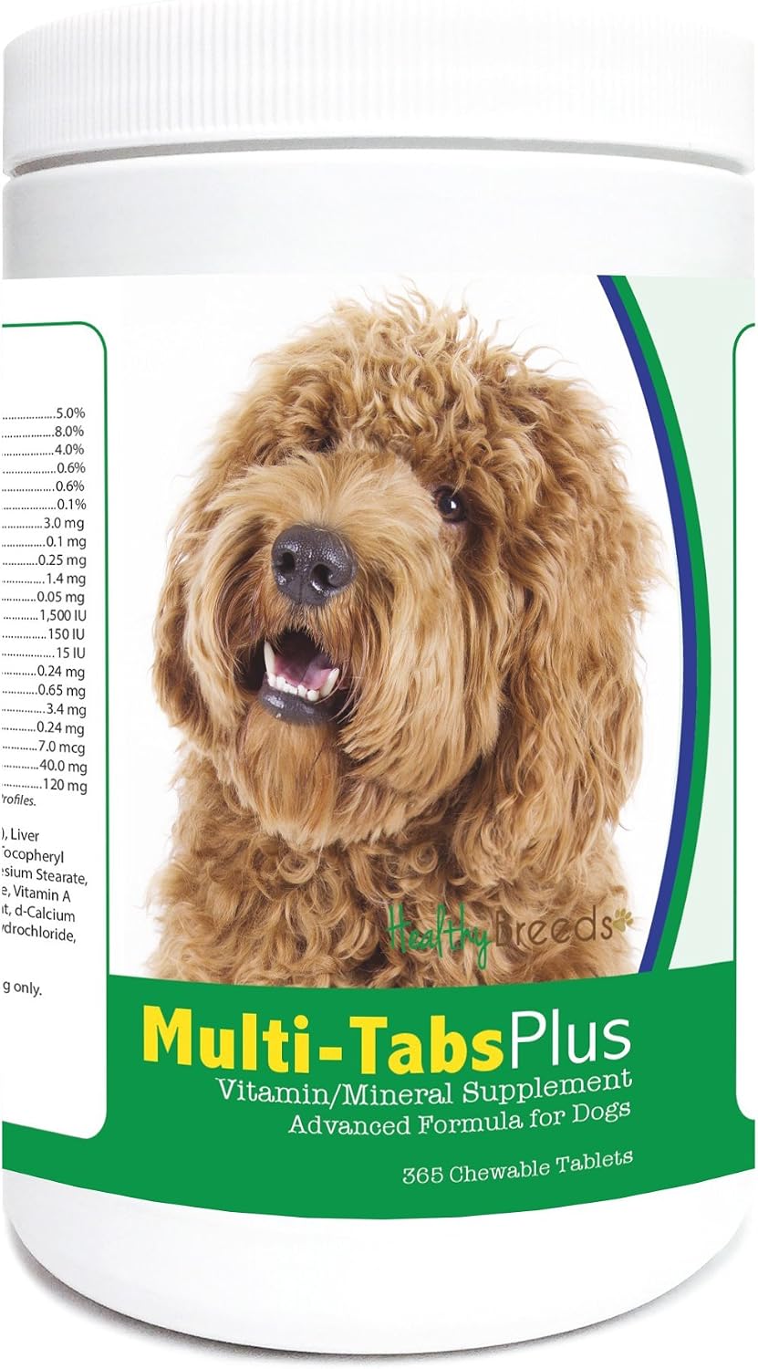Healthy Breeds Labradoodle Multi-Tabs Plus Chewable Tablets 365 Count - görsel 1