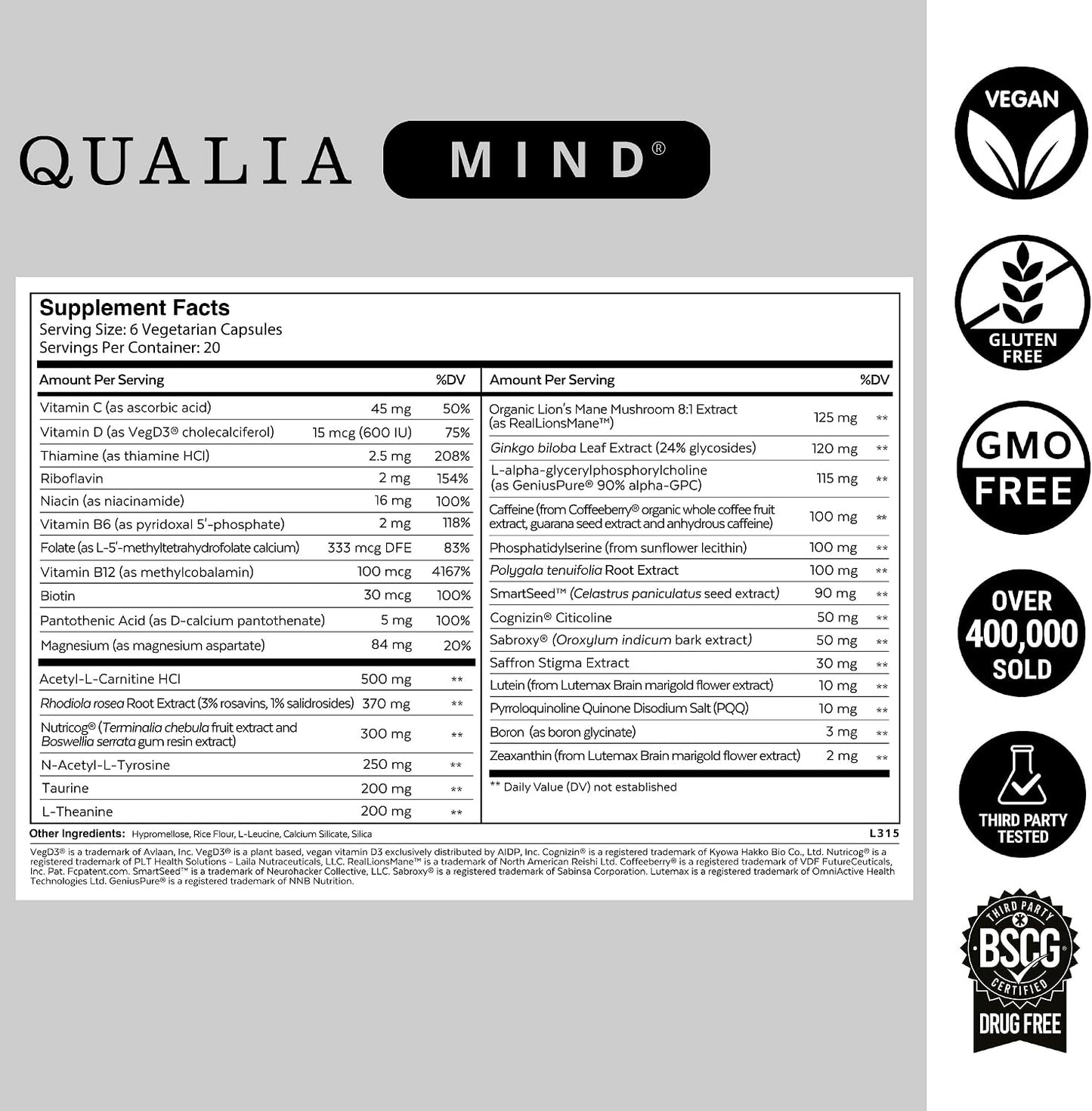 Qualia Mind 2.0 — Doctor-Formulated Nootropic for Brain Health, Focus & Concentration - görsel 5