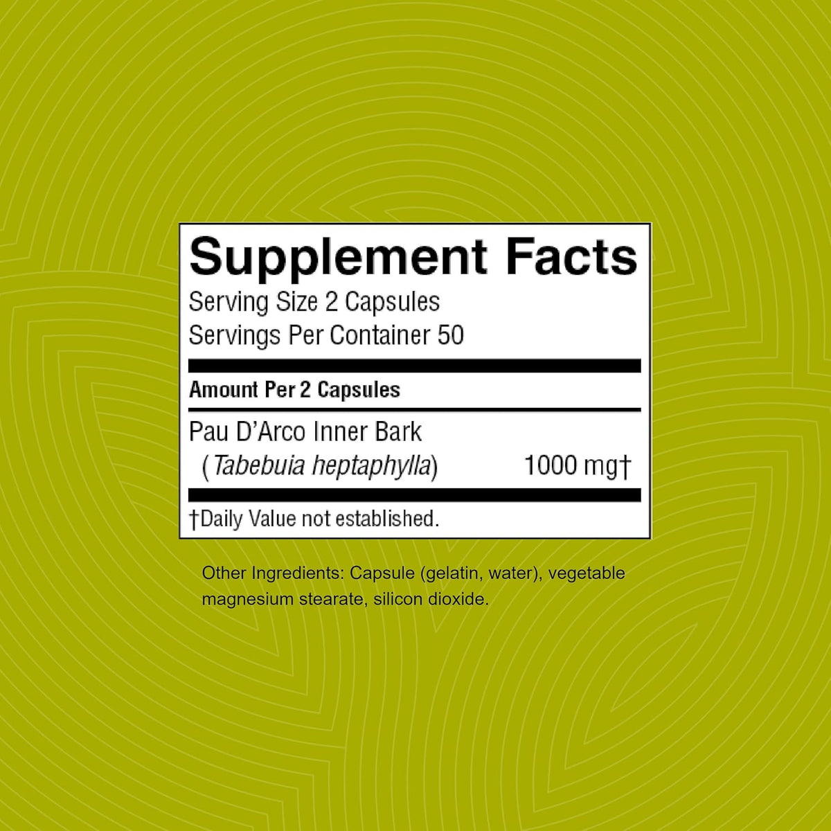 Nature's Sunshine Pau D'Arco, 100 Capsules - görsel 3