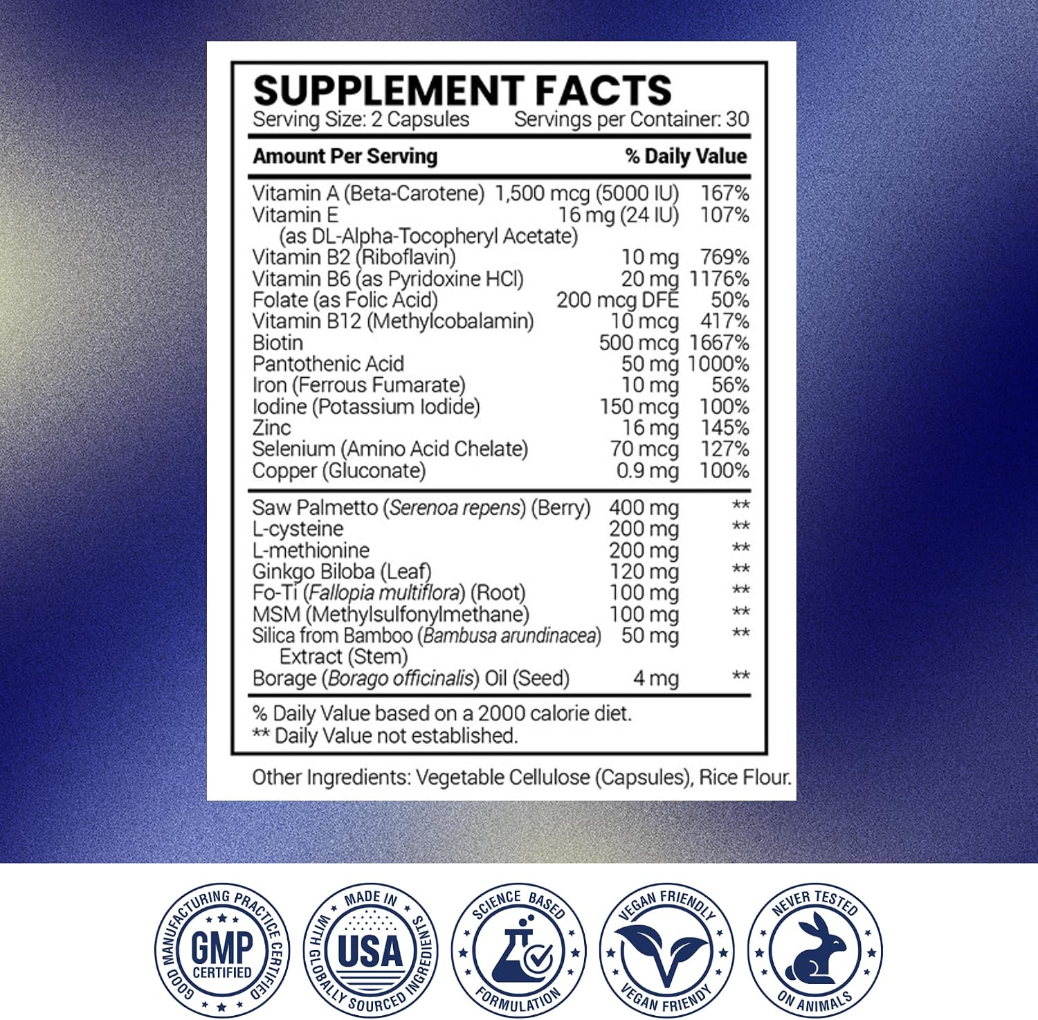Research Verified Hair Growth Support – with Biotin, DHT Blockers & Vitamins - görsel 8
