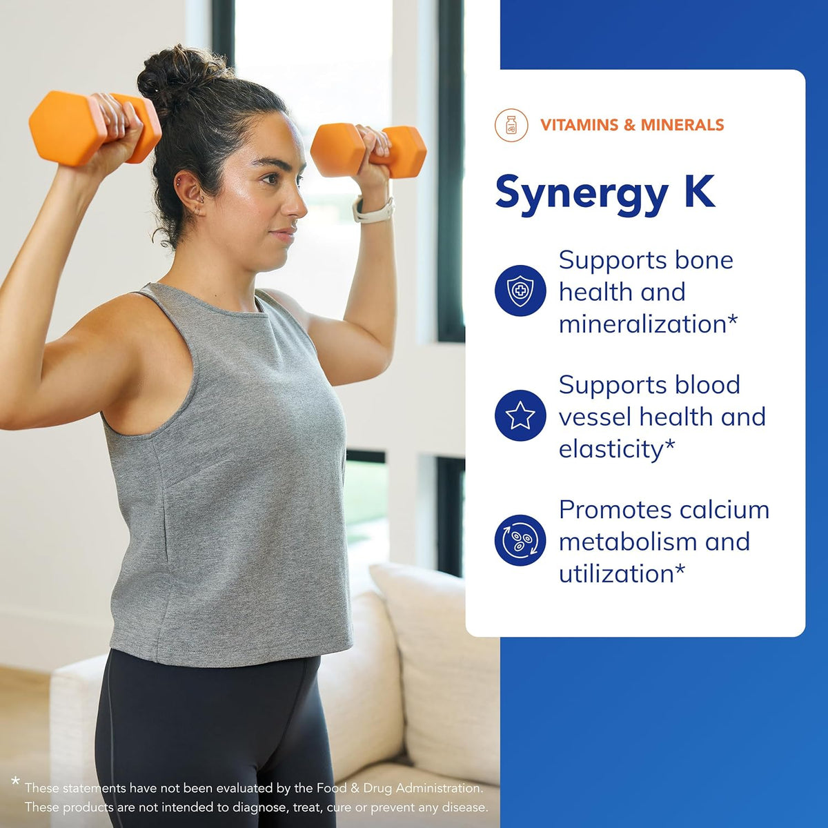 Pure Encapsulations Synergy K - Vitamin K1, K2 & D3 - 60 Capsules - görsel 3