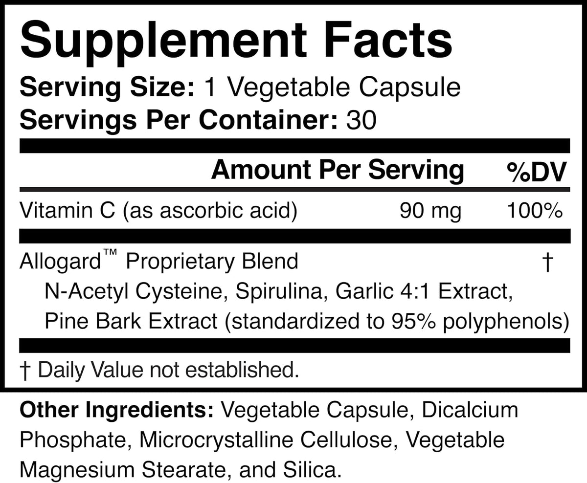 Allogard - Natural Detox Food Supplement - Non-GMO, Vegan, Gluten-free - görsel 3