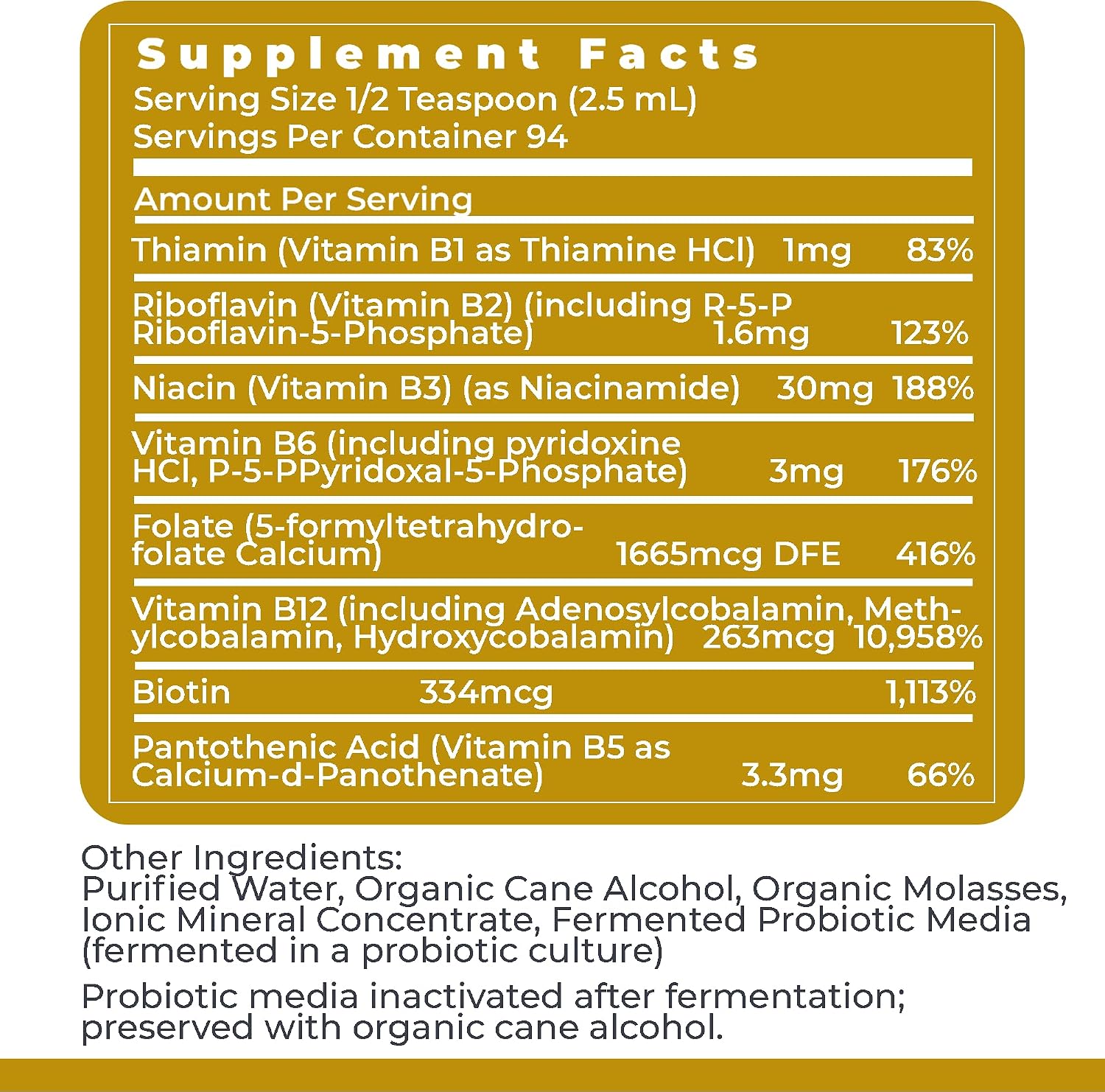 Premier Research Labs Max B-ND - Liquid Vitamin B Complex for Liver and Brain Health, Sublingual Drops with Thiamin, B12 and B6 - 237 ml - görsel 6