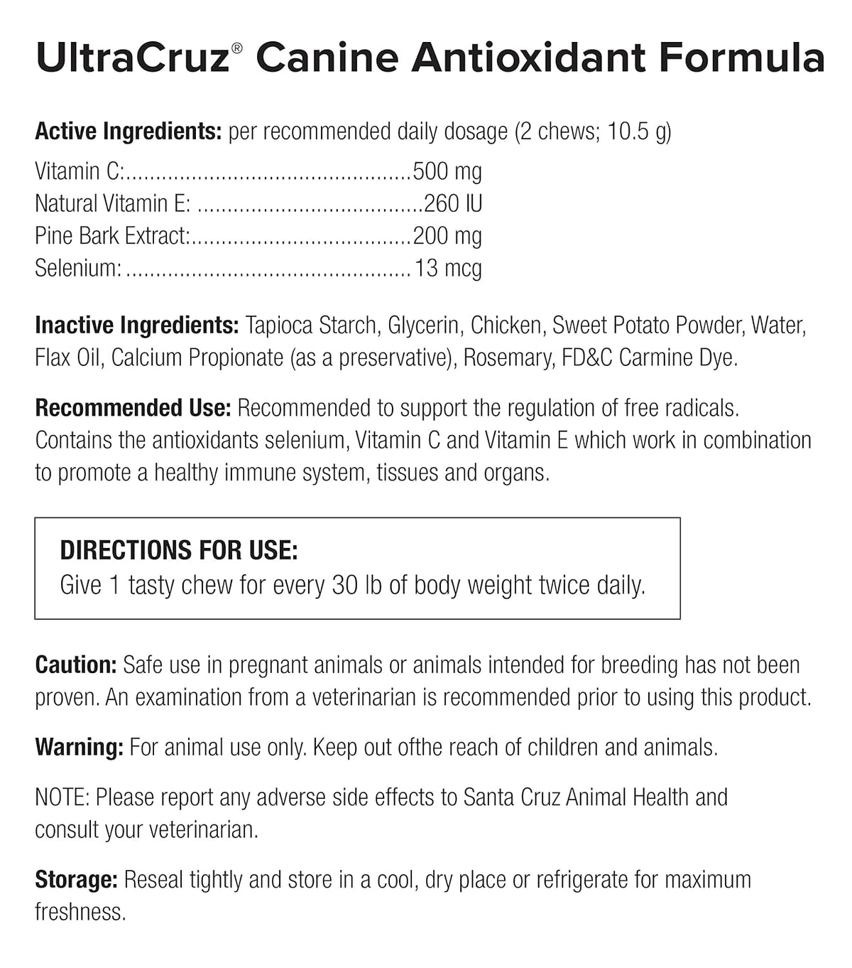 UltraCruz® Canine Antioxidant Formula, 120 Chews - görsel 2