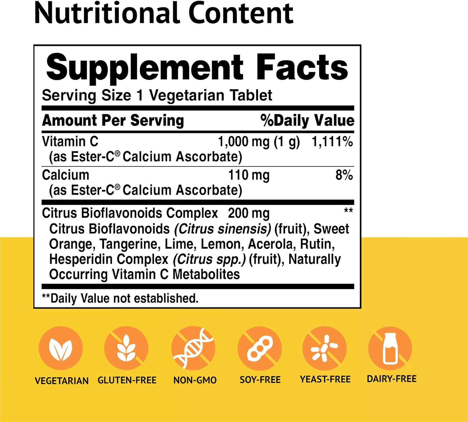 American Health Ester-C with Citrus Bioflavonoids – 1000 mg, 45 Tablets - görsel 2