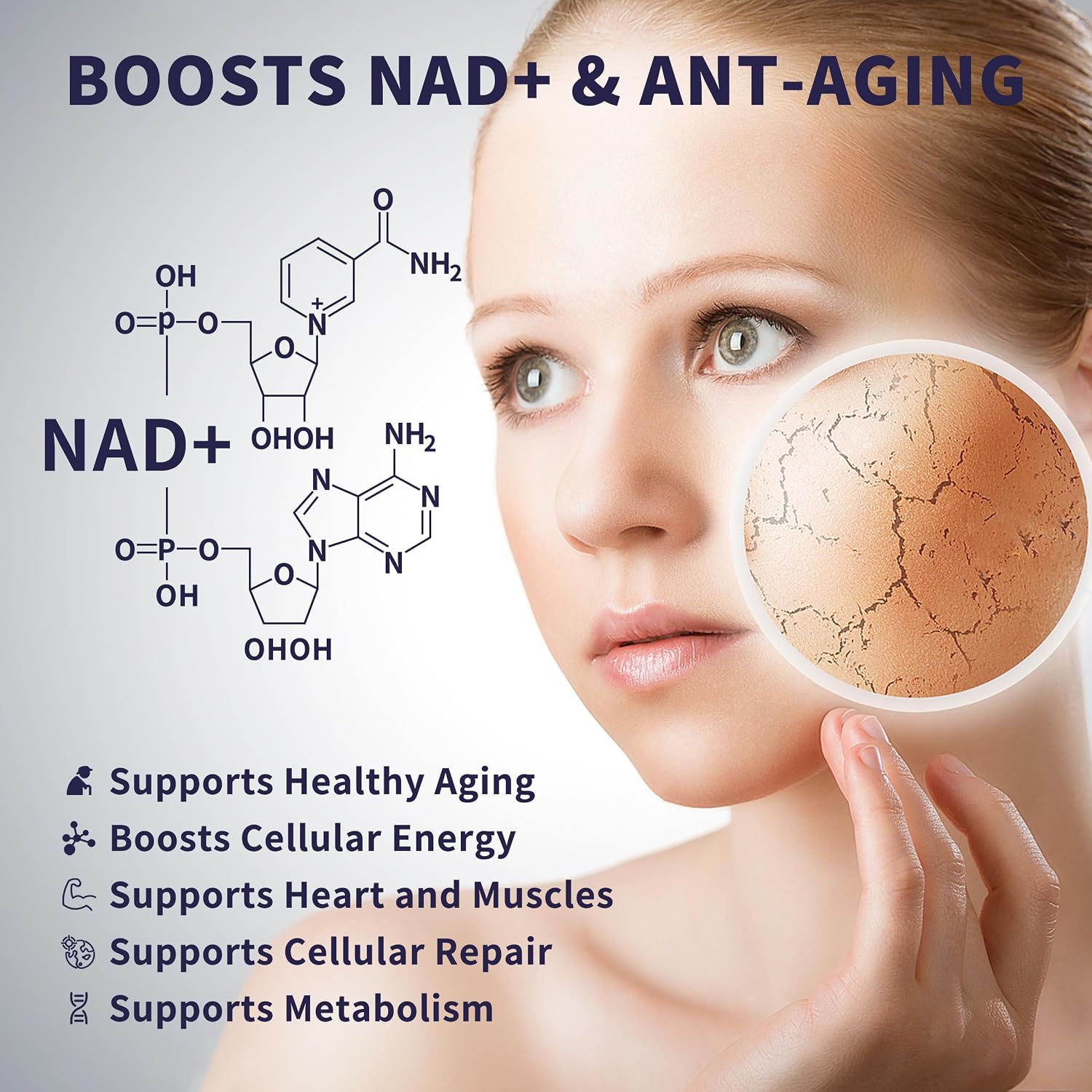 Women's NAD Liquid Supplement, Pure 500mg Liposomal NAD – Cell Regeneration, Energy & Metabolism support, Vegan, Sugar Free, Additives Free (3 Packs) - görsel 5