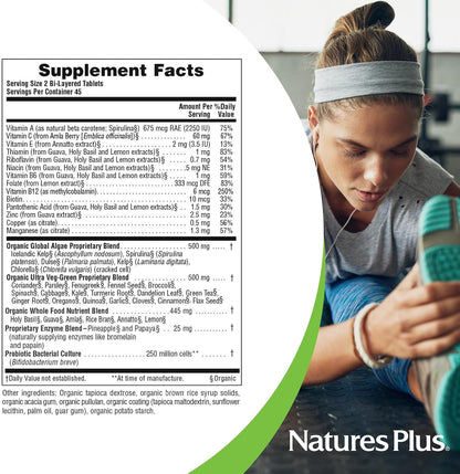 NaturesPlus Ultra Juice Green – 90 Bi-layered Tablets (Pack of 2)