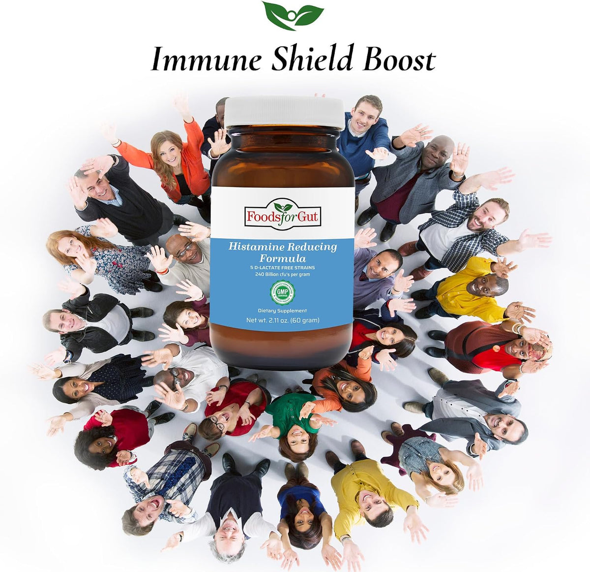 Foods For Gut Histamine & D-Lactate Free Probiotic Powder – 240 Billion CFU, 60 Grammes - görsel 7
