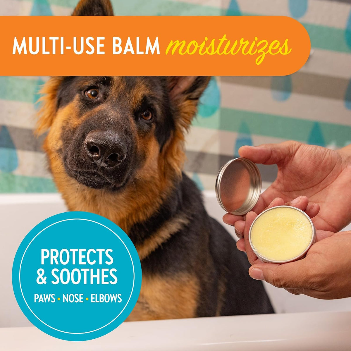 3-in-1 Balm for Pets | 2oz Nourishing Balm for Dry, Cracked Skin in Dogs | Protective Balm Moisturises and Heals Pets’ Paws, Noses, and Elbows - görsel 4