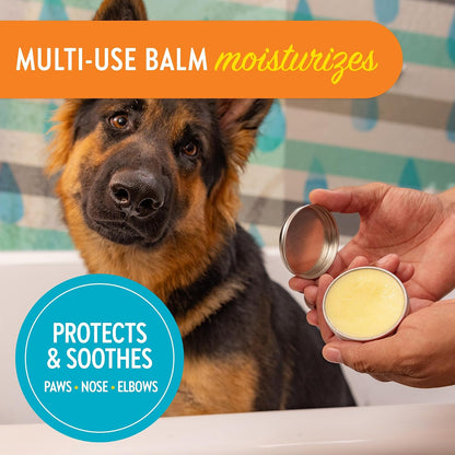 3-in-1 Balm for Pets | 2oz Nourishing Balm for Dry, Cracked Skin in Dogs | Protective Balm Moisturises and Heals Pets’ Paws, Noses, and Elbows