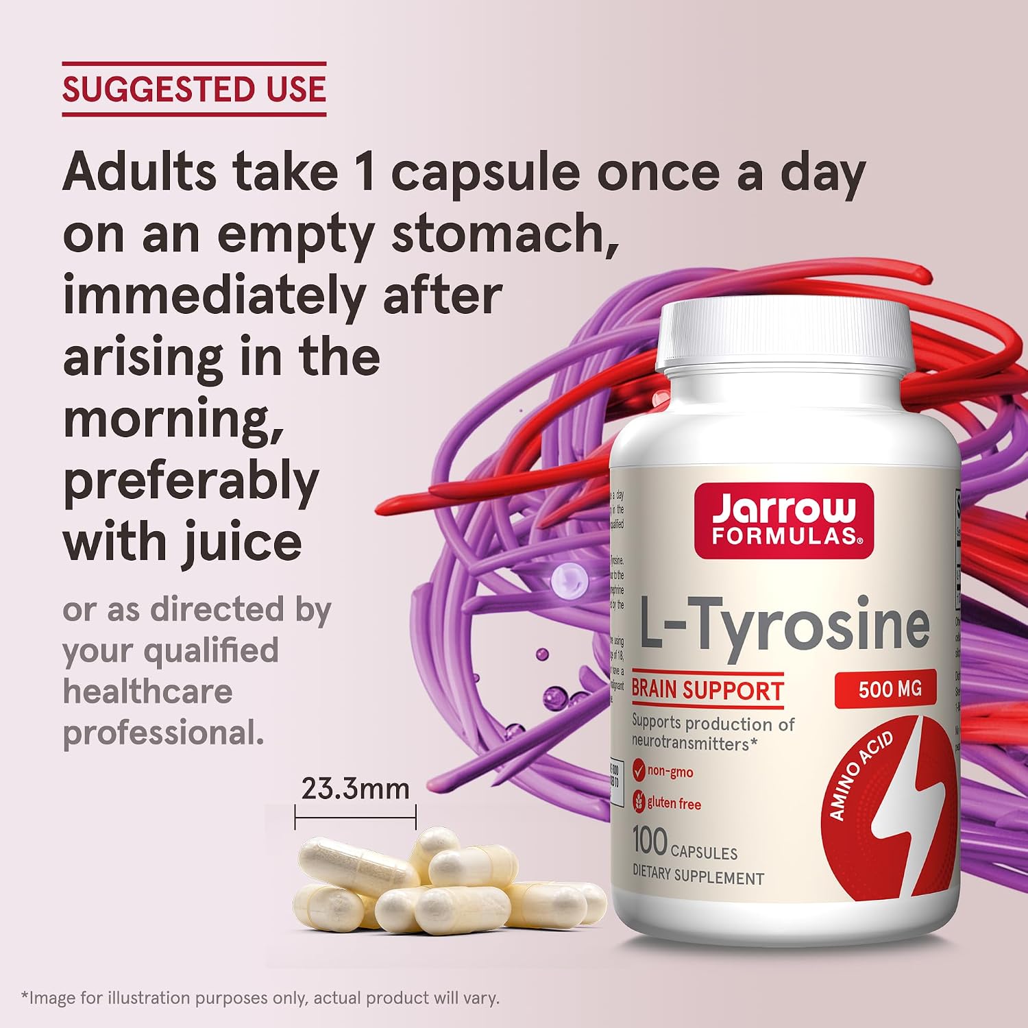 Jarrow Formulae L-Tyrosine 500 mg - 100 Capsules - görsel 7