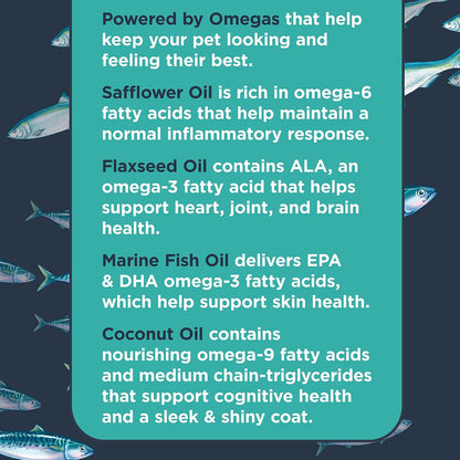Nulo Omega 3-6-9 Fish Oil for Dogs and Puppies, Supports Skin & Coat Health, Joint Health, Heart Health, 473 ml