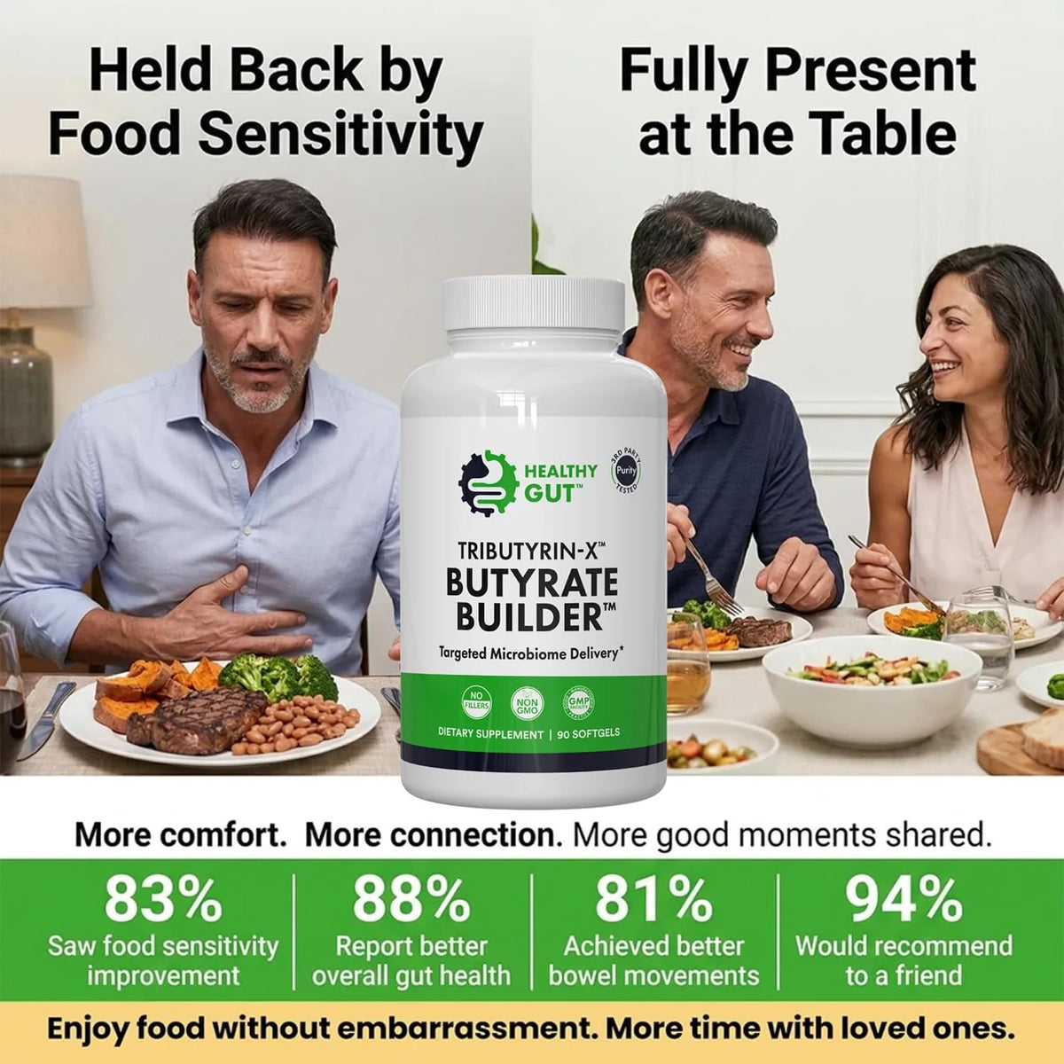 Healthy Gut Tributyrin-X – Butyrate Supplement for Gut Health, 90 Softgels - görsel 5