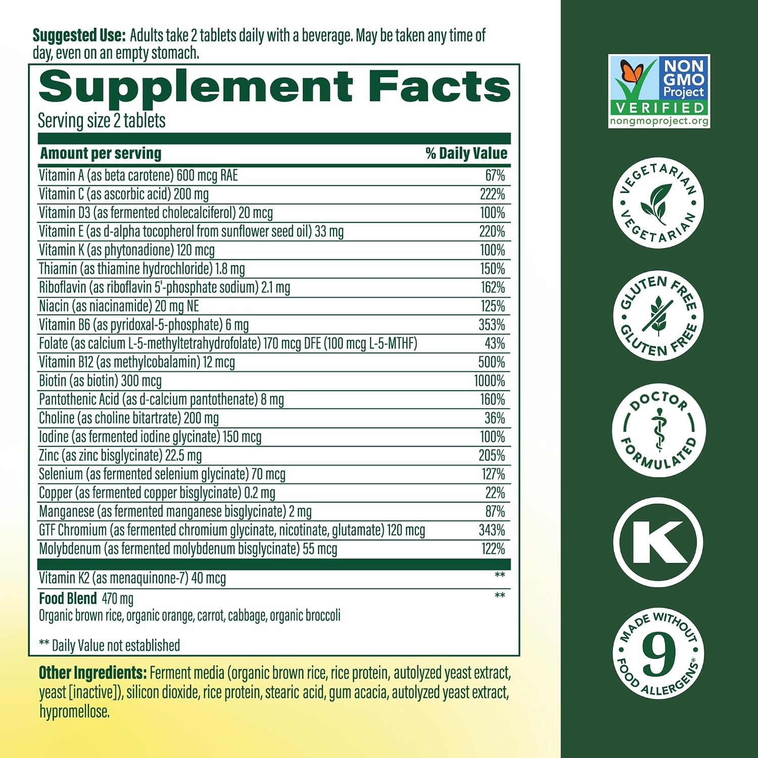 MegaFood Men's Advanced Multivitamin - görsel 3