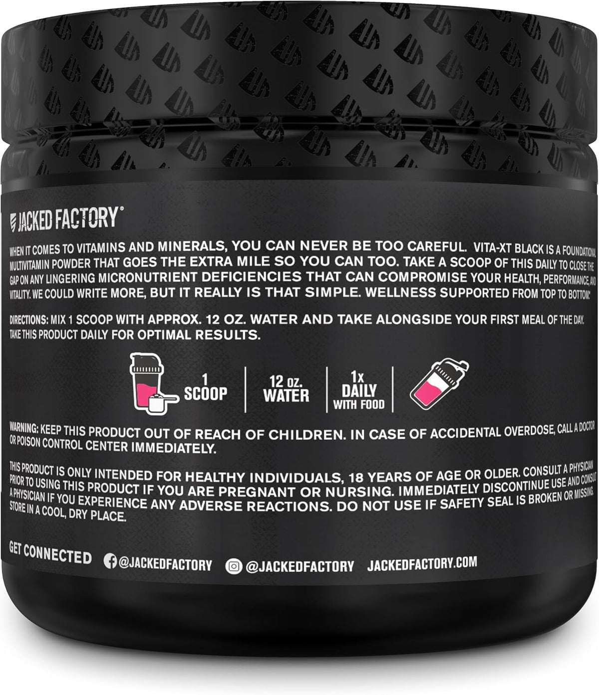 Jacked Factory Vita XT Performance Vitamin Powder - Daily Multivitamin Powder for Men with KSM-66 Ashwagandha, Prebiotic Fibre, Vitamin A, C, D, K, B6, B12, & More - Fruit Punch, 30 Servings - görsel 7