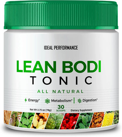 Lean Bodi Tonic Powder - Maximum Strength Official Formula with Vitamin B6 and BCAA