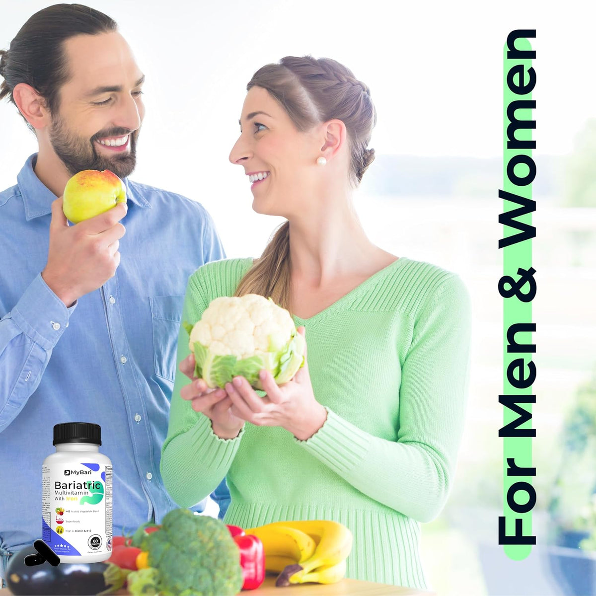 MyBari All-in-One Bariatric Multivitamin with Iron - 60 Liquid Capsules - görsel 5