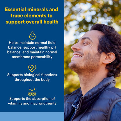 Natural Factors Whole Earth & Sea Deep Ocean Minerals – Supports Electrolyte Balance & Bone Health – Vegan – Unflavoured – 100 ml