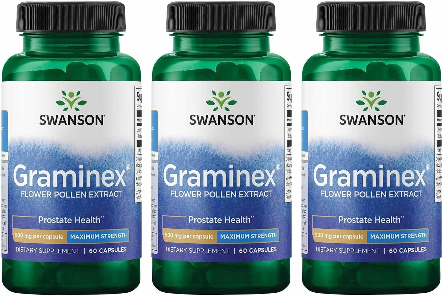 Swanson Graminex Flower Pollen Extract | Men's Health Supplement for Prostate, Kidney & Urinary Support | Non-GMO | 60 Capsules - görsel 9