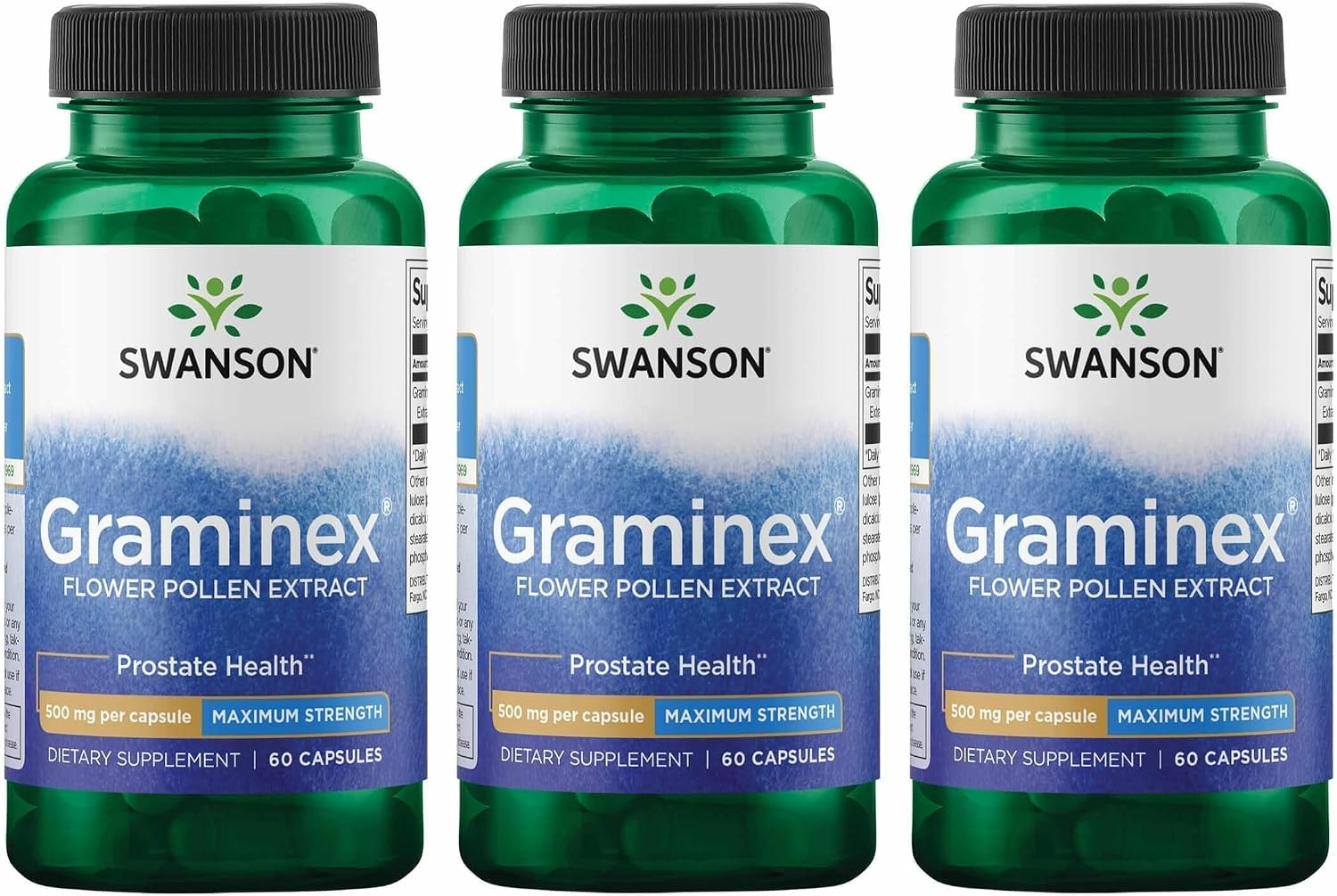 Swanson Graminex Flower Pollen Extract | Men's Health Supplement for Prostate, Kidney & Urinary Support | Non-GMO | 60 Capsules - görsel 9