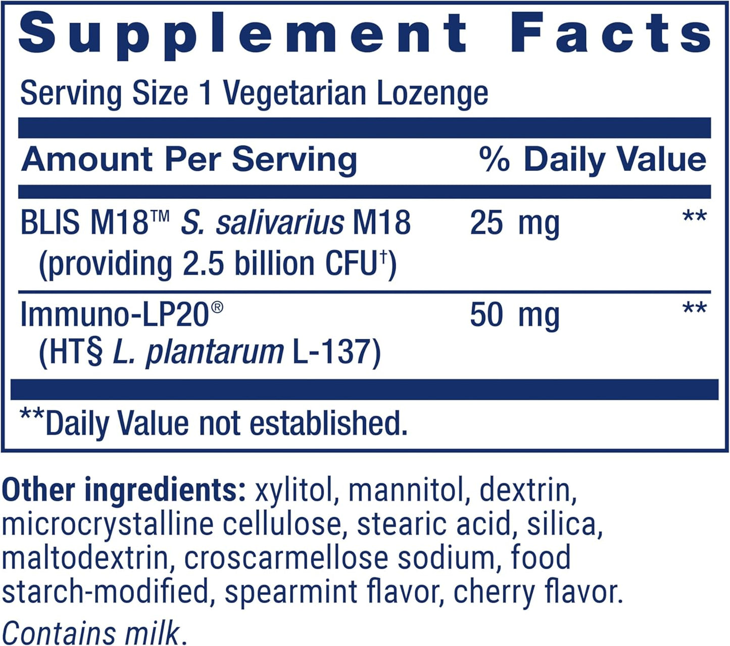 Life Extension FLORASSIST® Probiotic for Oral Hygiene - Oral Probiotic for Healthy Teeth and Gums with BLIS M18™ - Once Daily Lozenges, Gluten-free, Vegetarian, 30 Count - görsel 3