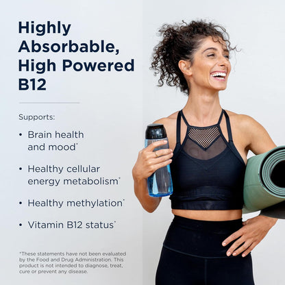Designs for Health Vitamin B12 Lozenges - 5000 mcg Methylcobalamin - Natural Berry Flavour (60 Lozenges)